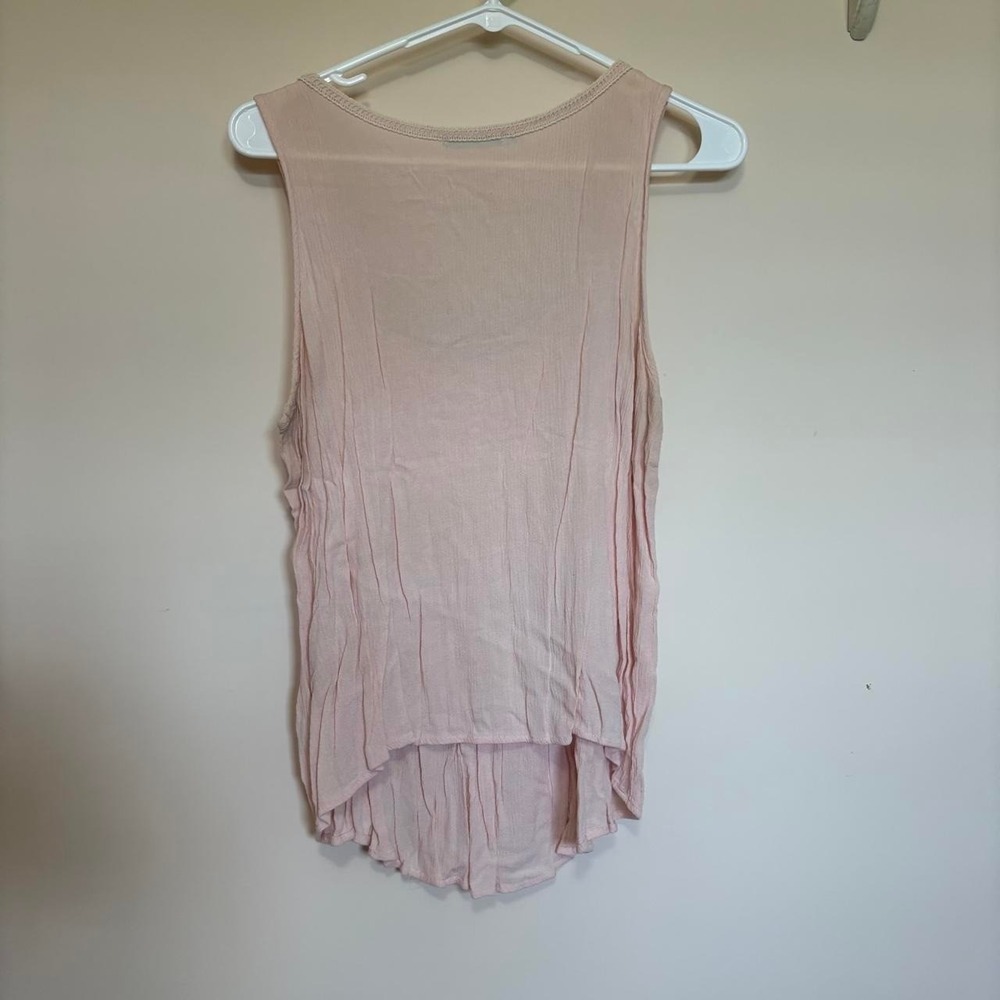 Y2K Maurices pink tank top with lace detailing and buttons - Picture 5 of 5